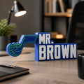 Personalized Utah Jazz Basketball Desk Name Plate