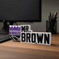 Personalized Sacramento Kings Basketball Desk Name Plate