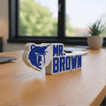 Personalized Memphis Grizzlies Basketball Desk Name Plate