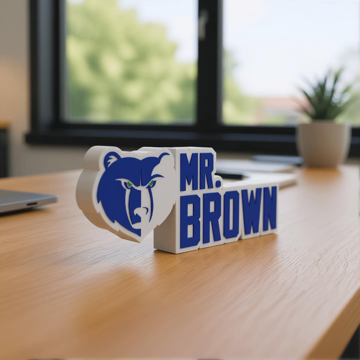 Personalized Memphis Grizzlies Basketball Desk Name Plate