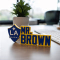 Personalized LA Galaxy Desk Name Plate