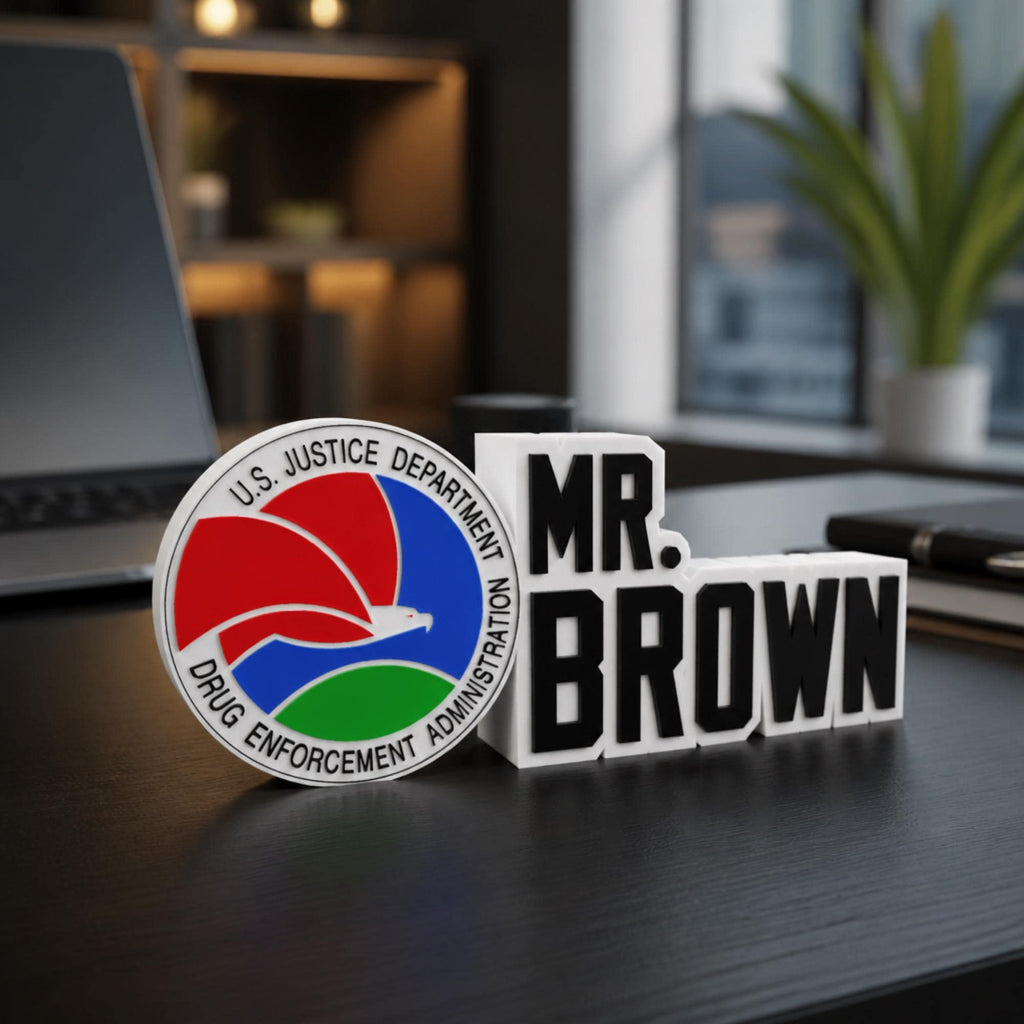 Personalized DEA Desk Name Plate