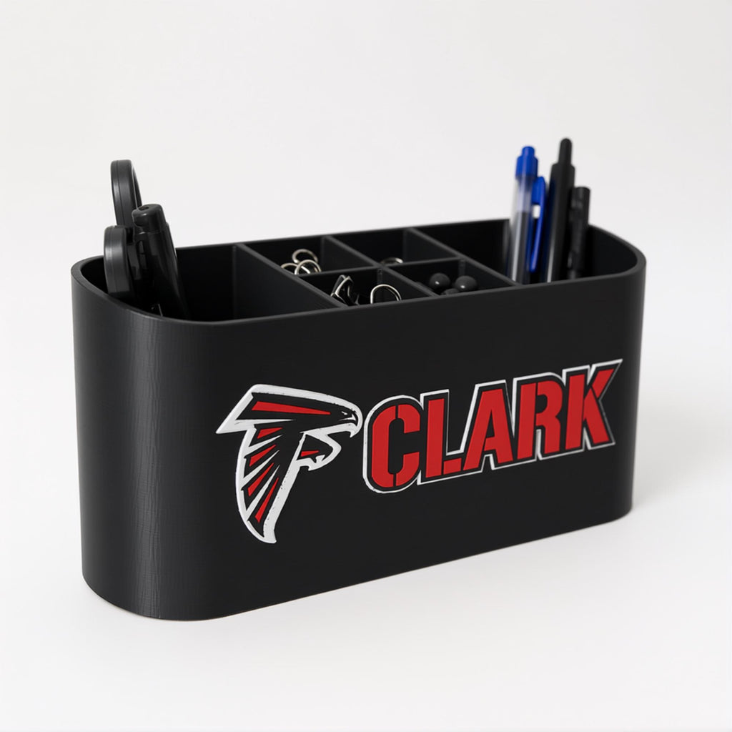 Personalized Atlanta Falcons Desk Organizer