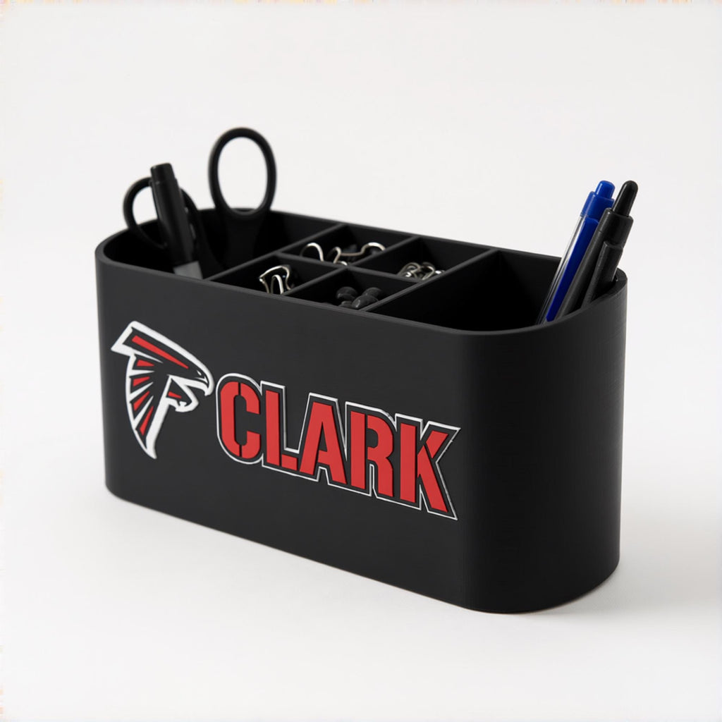Personalized Atlanta Falcons Desk Organizer
