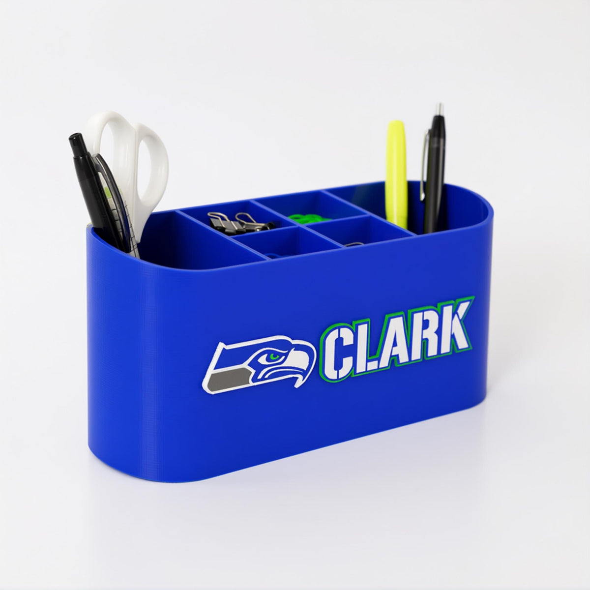 Personalized Seattle Seahawks Desk Organizer