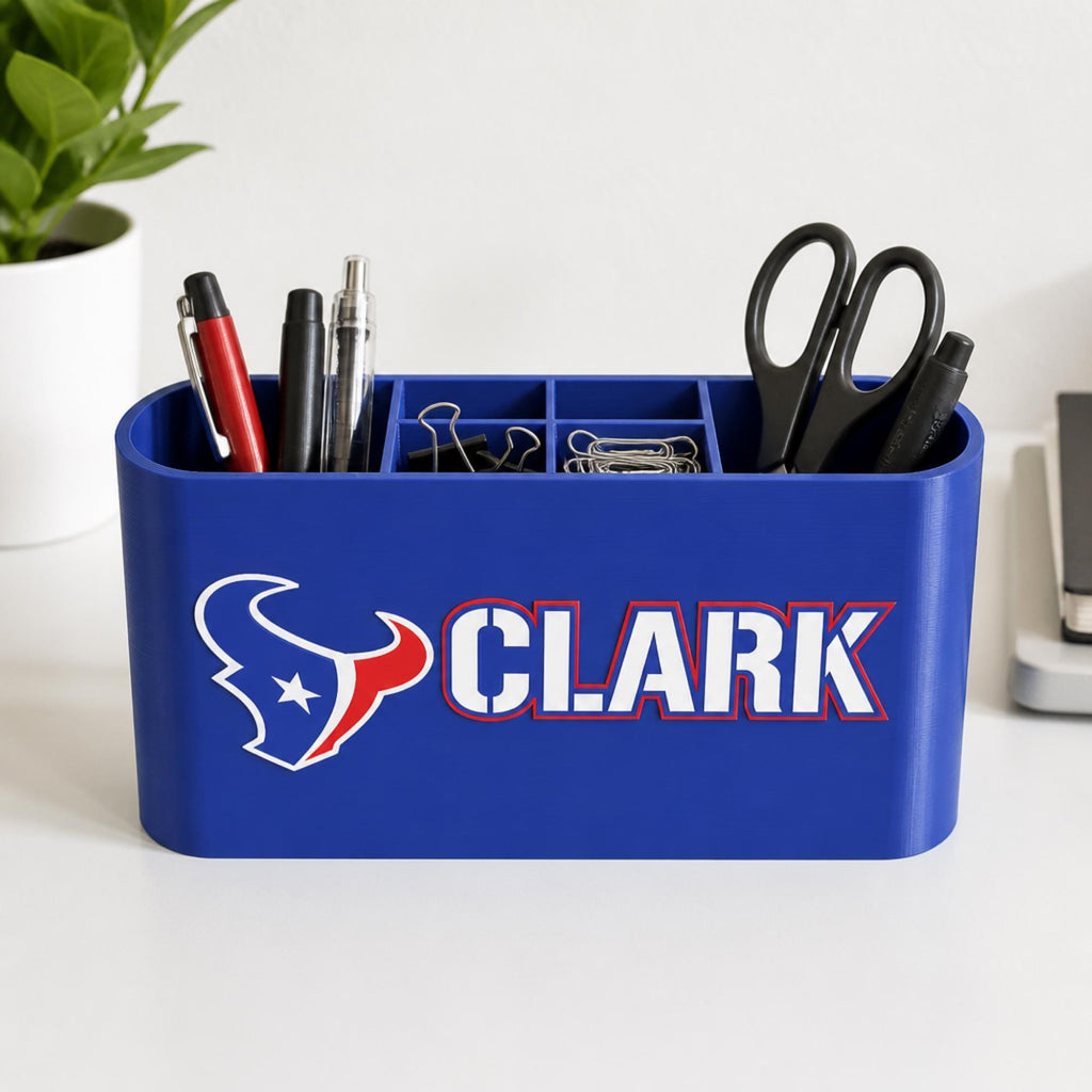 Personalized Houston Texans Desk Organizer