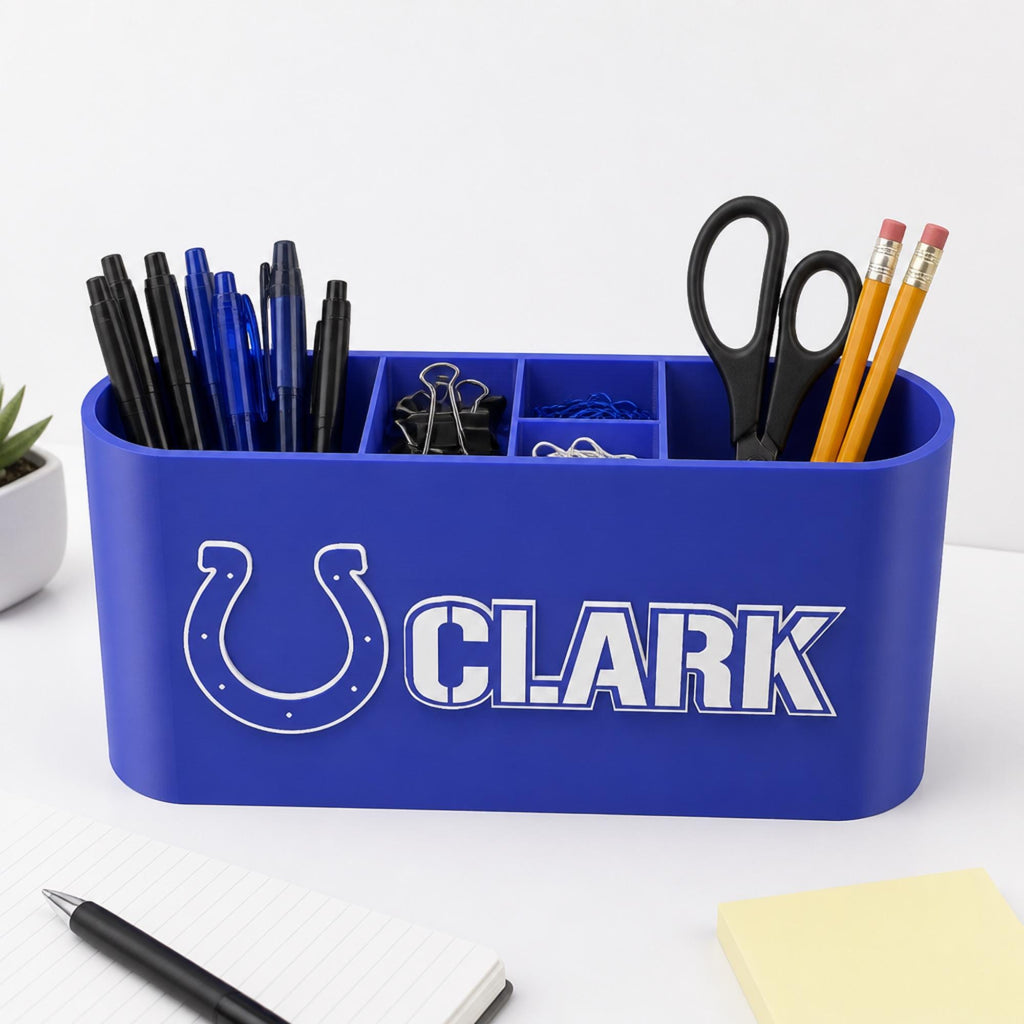 Personalized Indianapolis Colts Desk Organizer