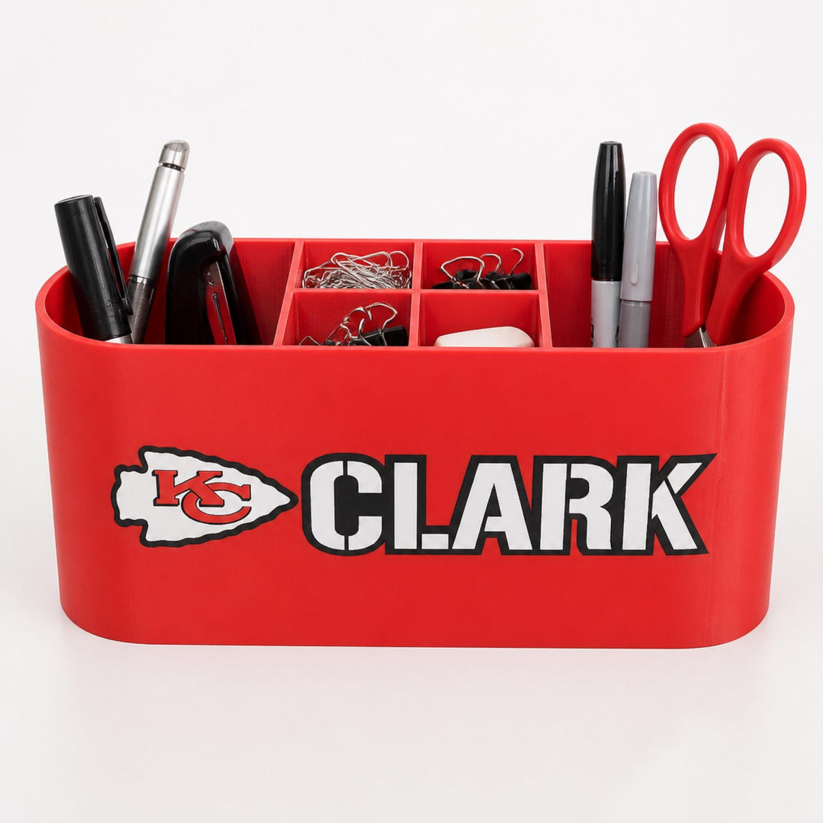 Personalized Kansas City Chiefs Desk Organizer