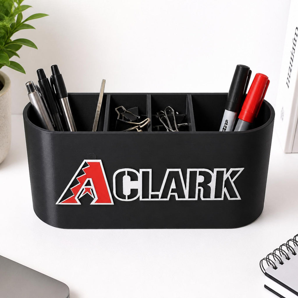 Personalized Arizona Diamondbacks Desk Organizer