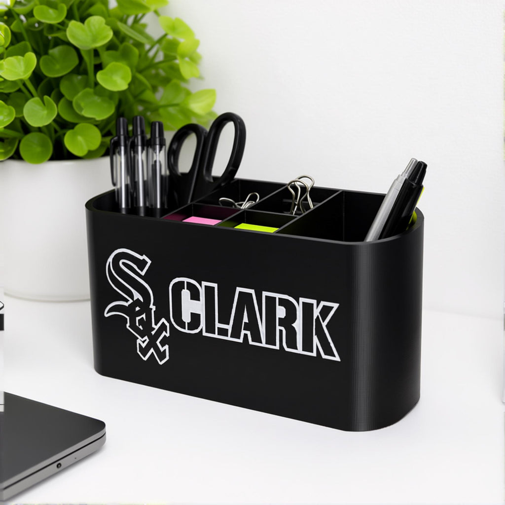 Personalized Chicago White Sox Desk Organizer