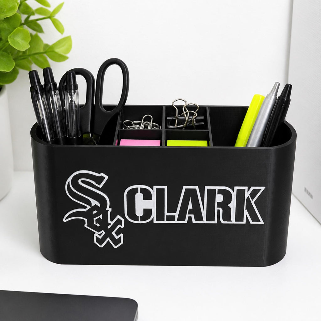 Personalized Chicago White Sox Desk Organizer