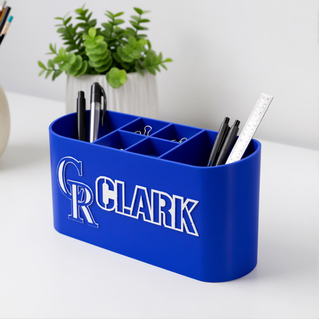 Personalized Colorado Rockies Desk Organizer