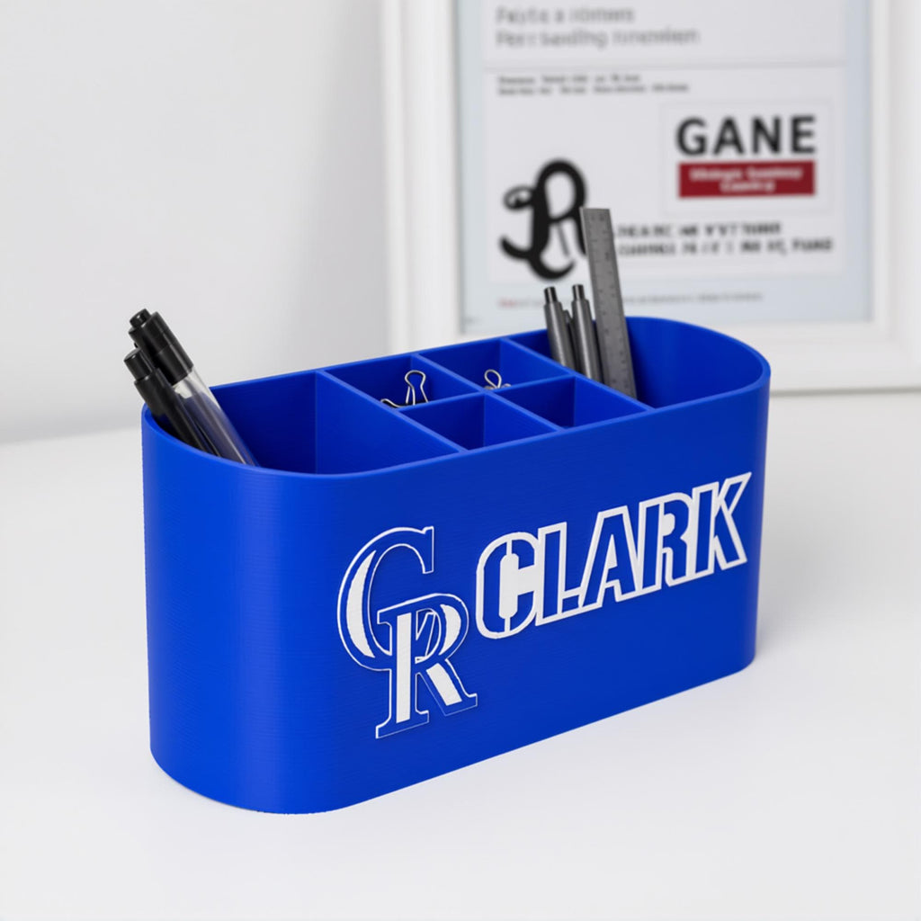 Personalized Colorado Rockies Desk Organizer