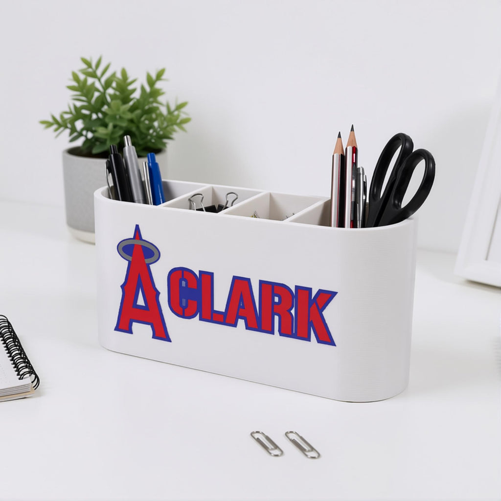 Personalized Los Angeles Angels Desk Organizer