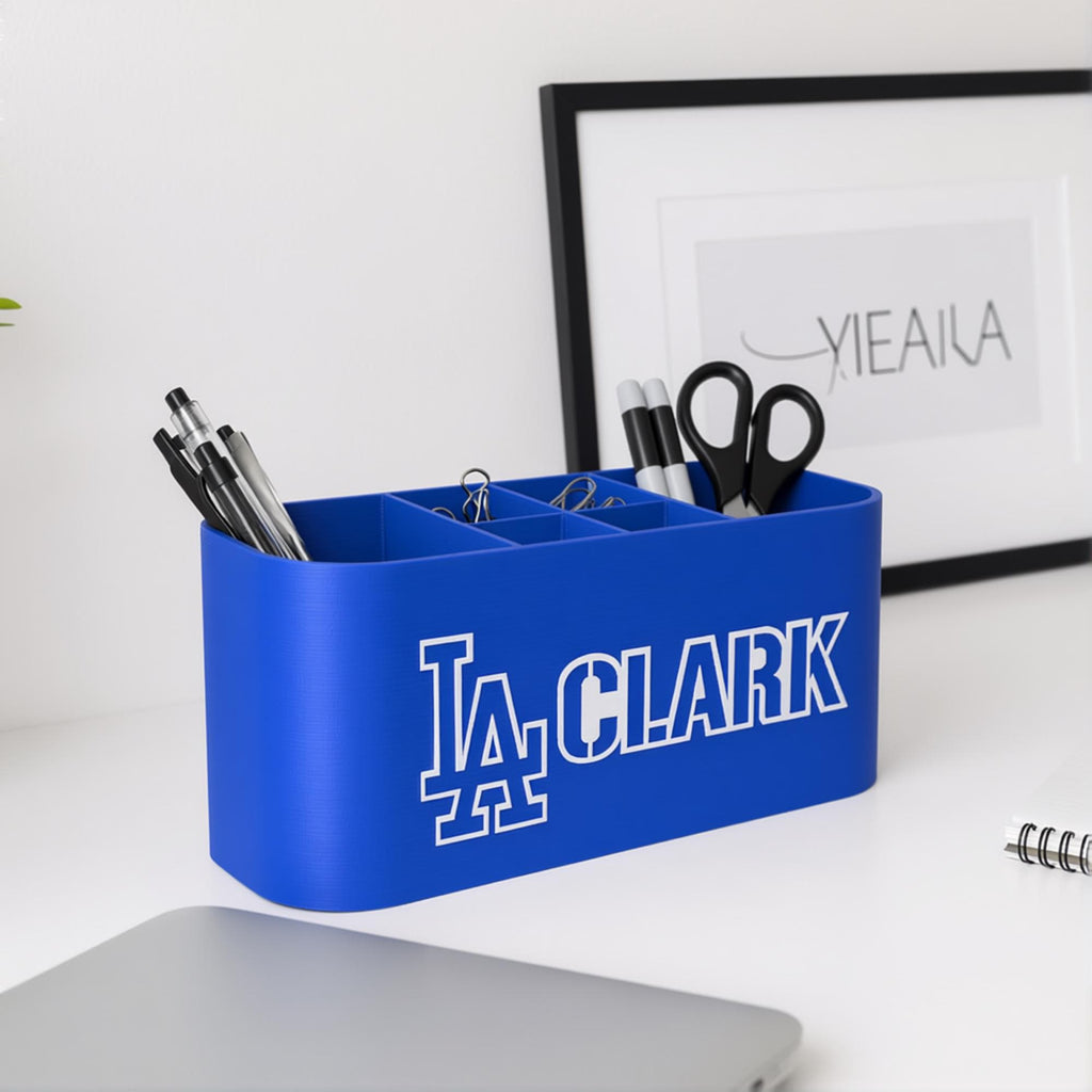 Personalized Los Angeles Dodgers Desk Organizer