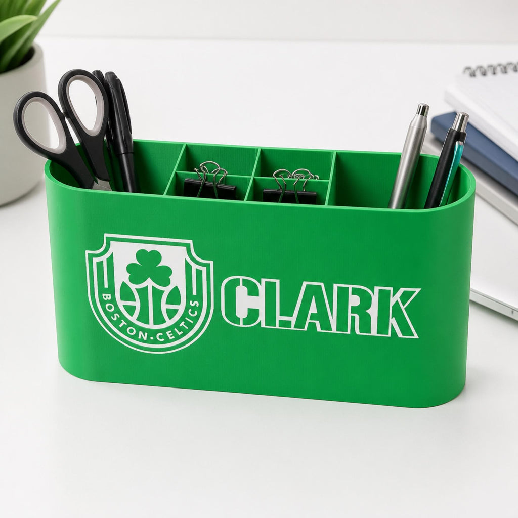 Personalized Boston Celtics Desk Organizer