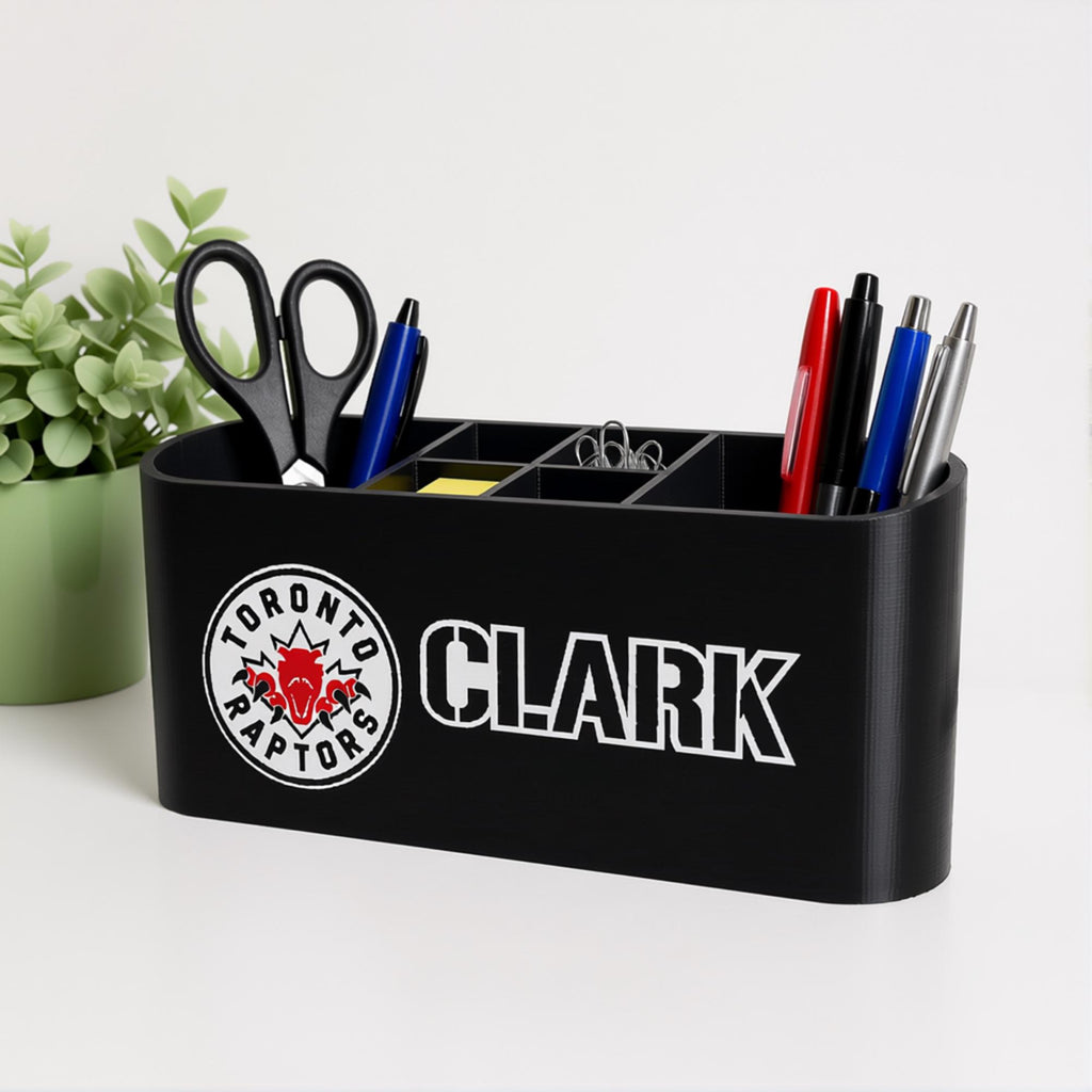 Personalized Toronto Raptors Desk Organizer