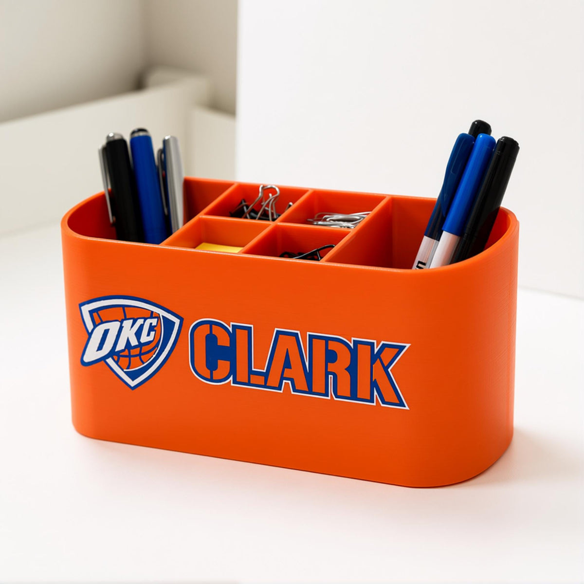 Personalized Oklahoma City Thunder Desk Organizer