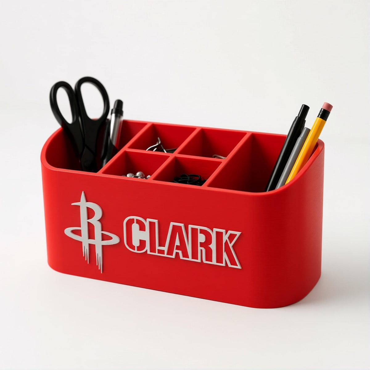 Personalized Houston Rockets Desk Organizer