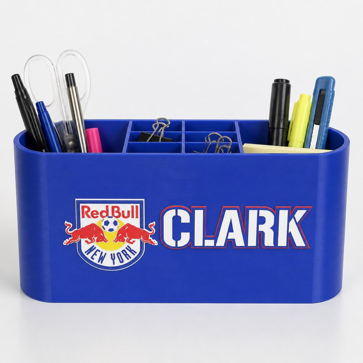 Personalized New York Red Bulls Desk Organizer