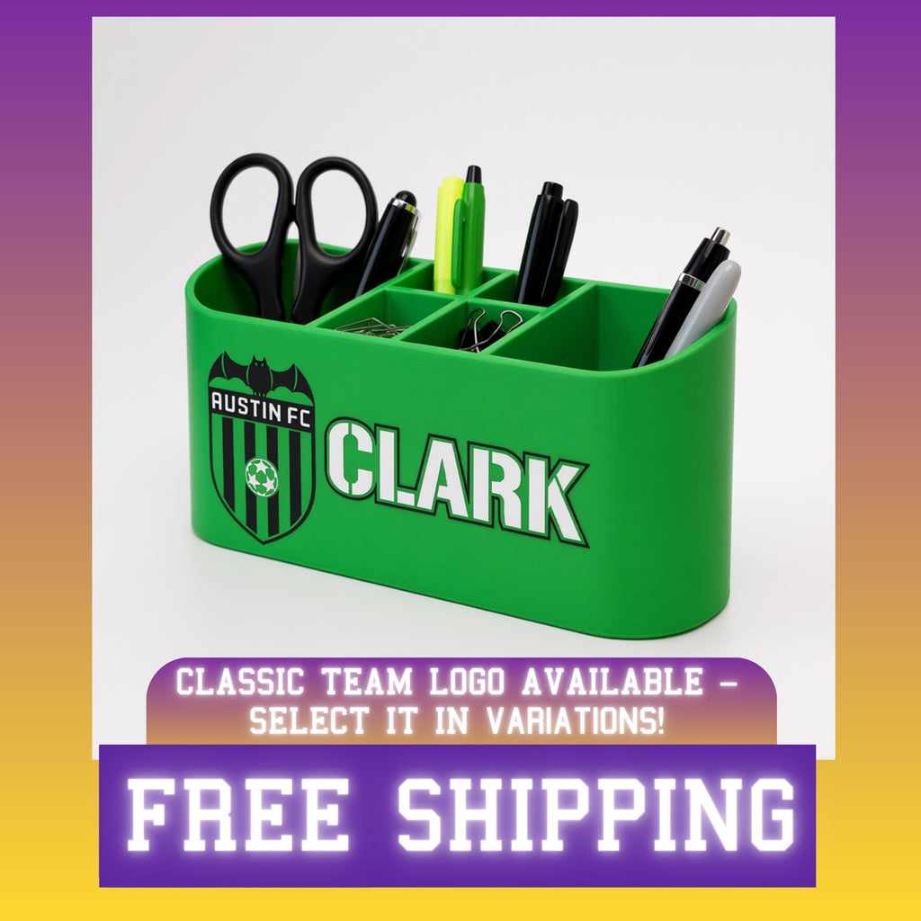 Personalized Austin FC Desk Organizer