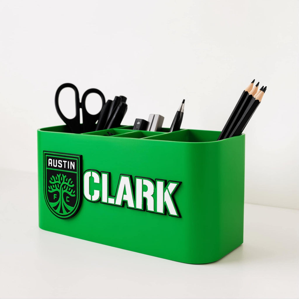 Personalized Austin FC Desk Organizer
