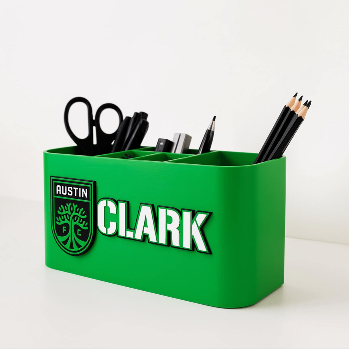 Personalized Austin FC Desk Organizer