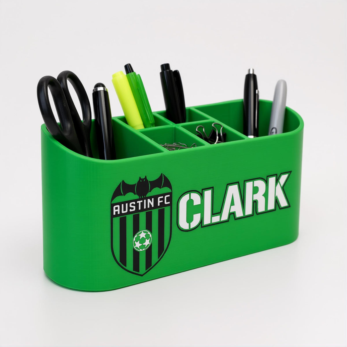 Personalized Austin FC Desk Organizer