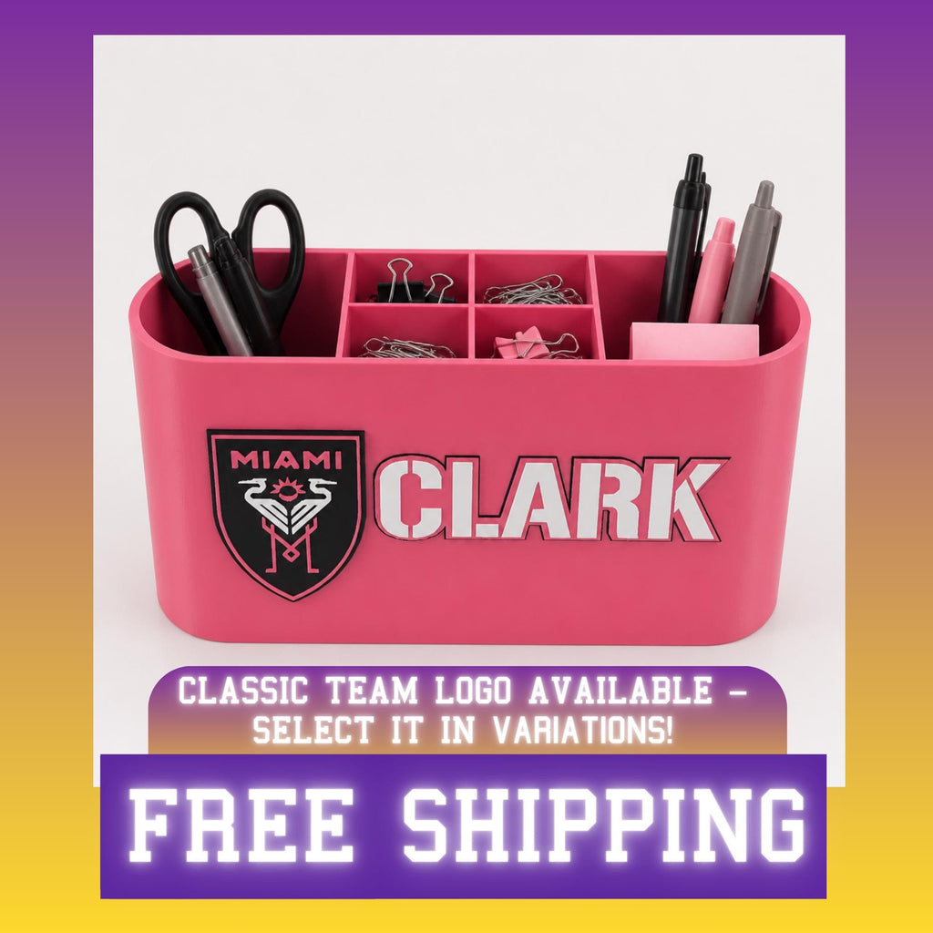 Personalized Inter Miami CF Desk Organizer