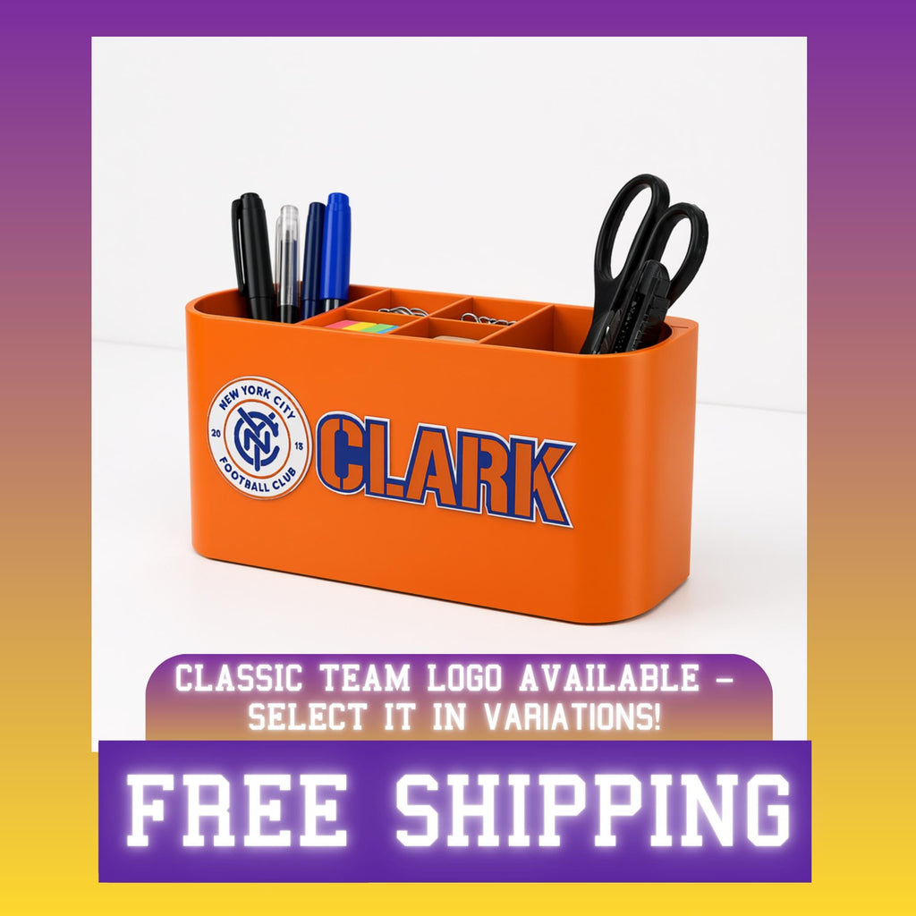 Personalized New York City FC Desk Organizer