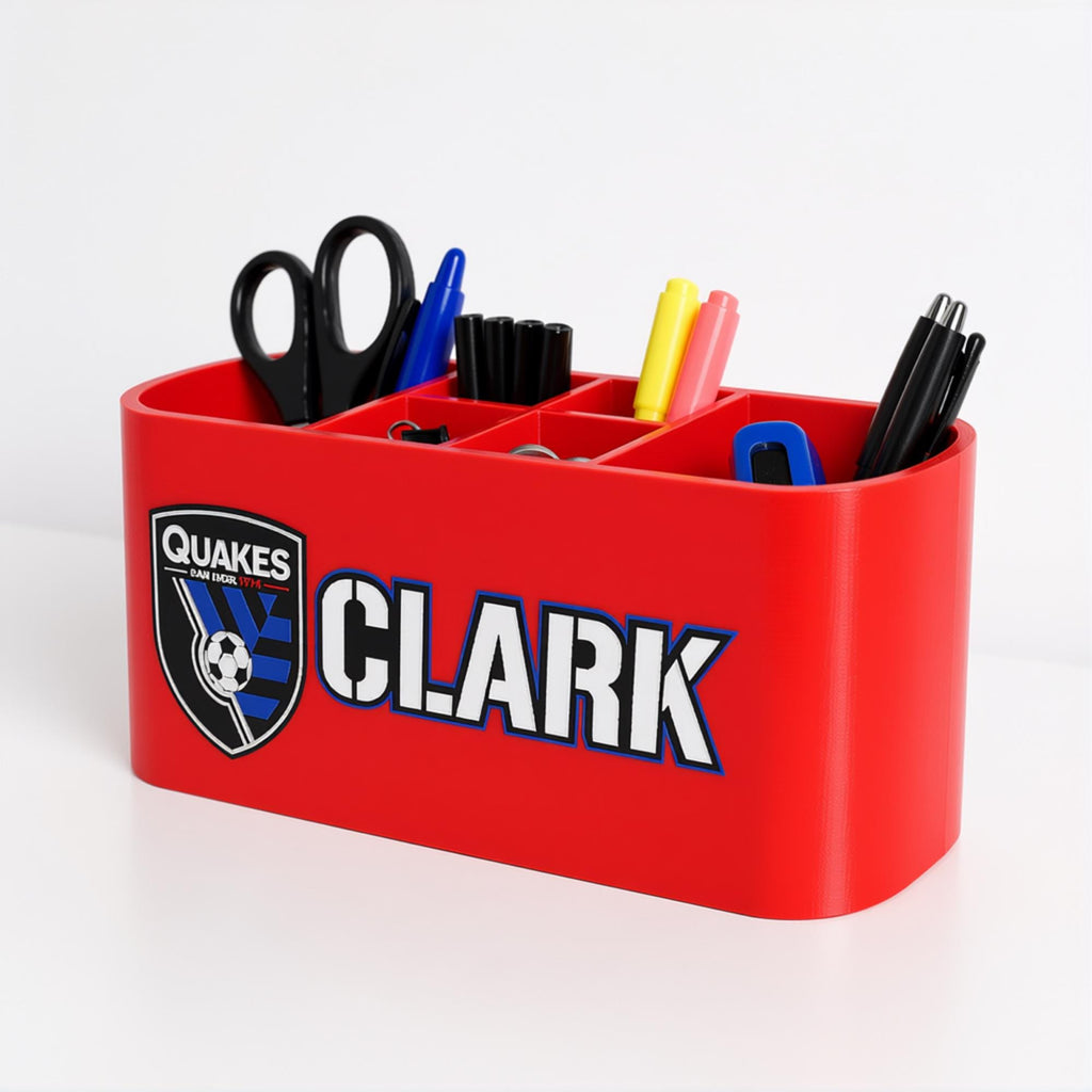 Personalized San Jose Earthquakes Desk Organizer