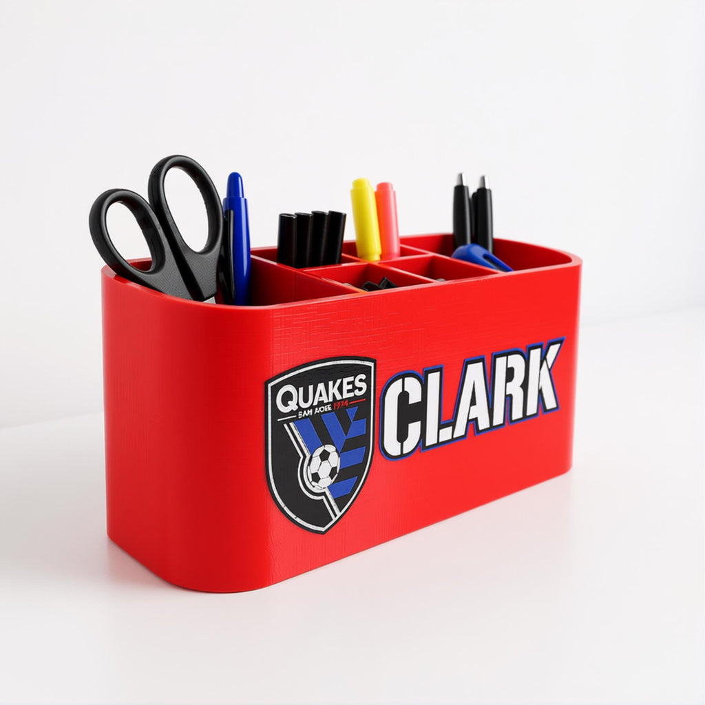 Personalized San Jose Earthquakes Desk Organizer