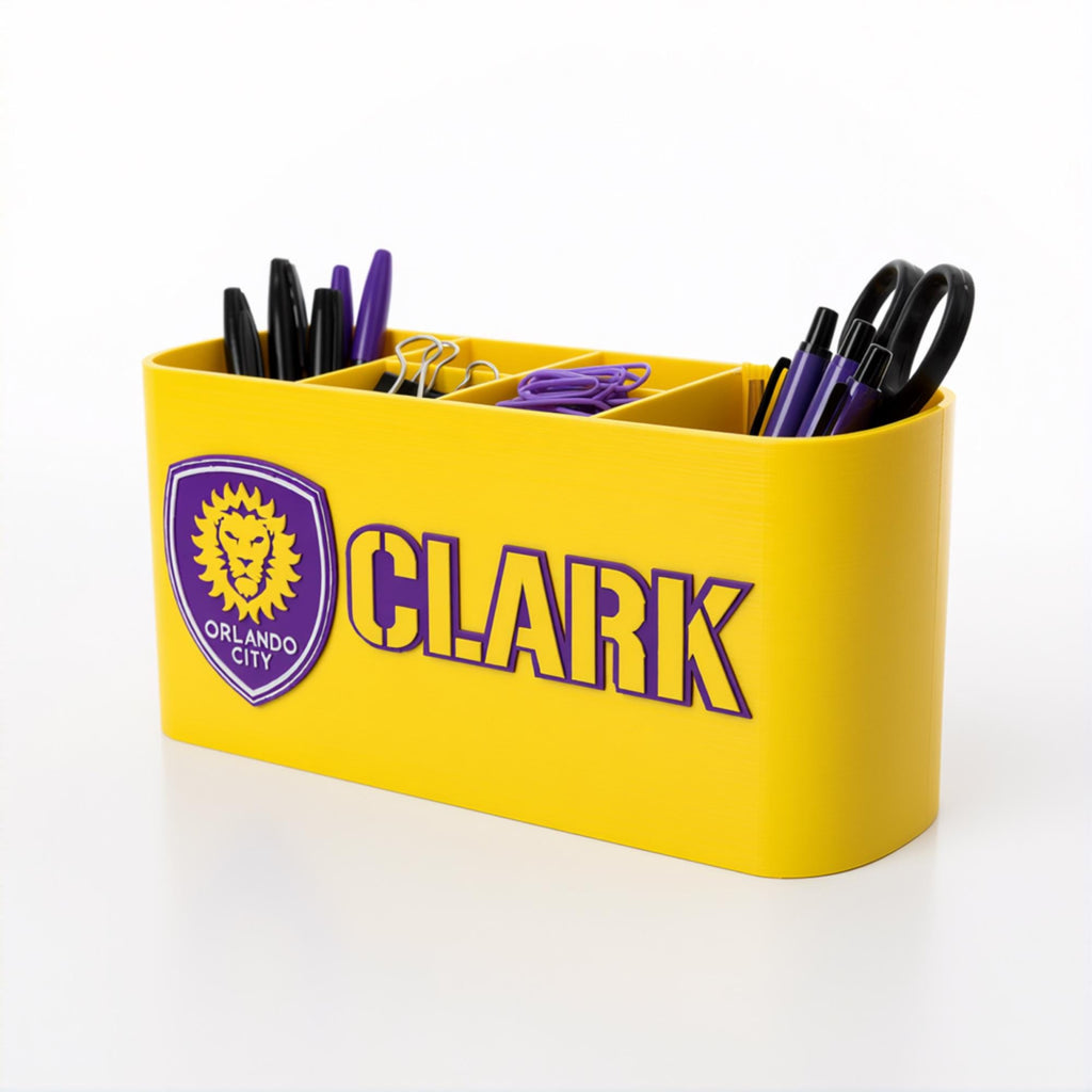Personalized Orlando City SC Desk Organizer