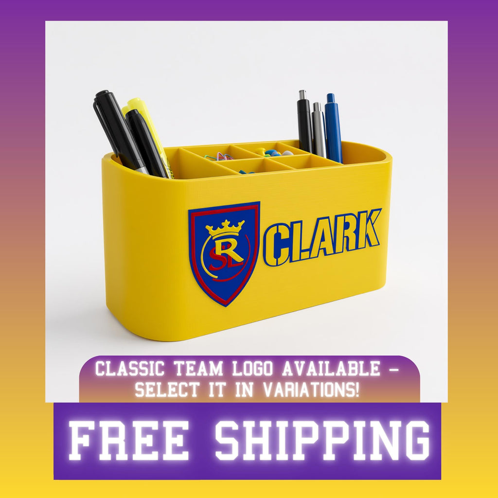 Personalized Real Salt Lake Desk Organizer