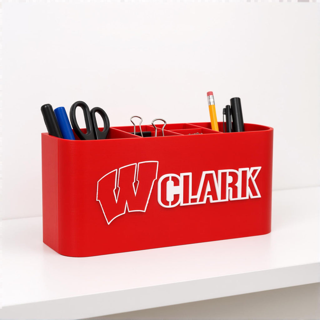 Wisconsin Badgers Desk Organizer