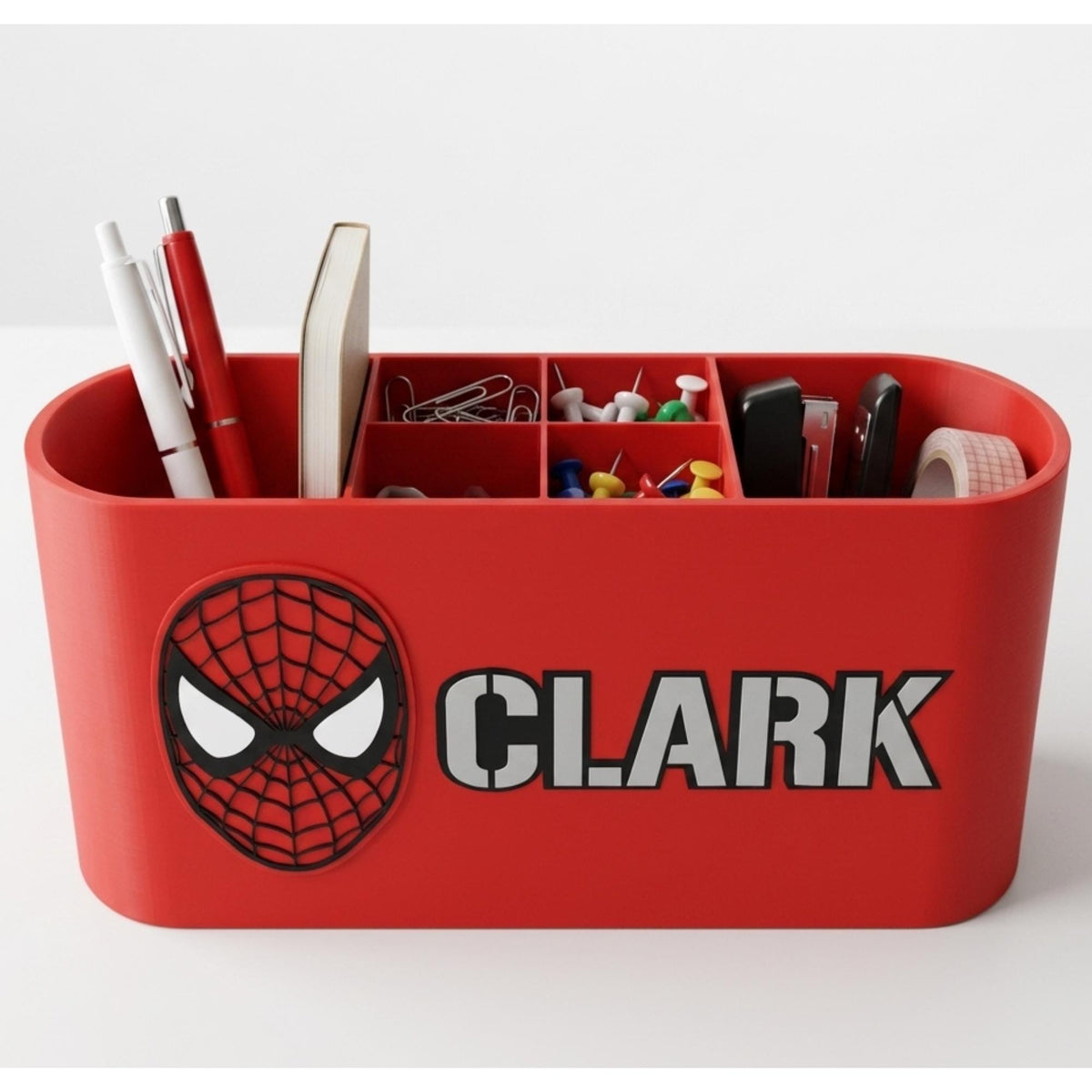 Personalized Spider-Man Desk Organizer