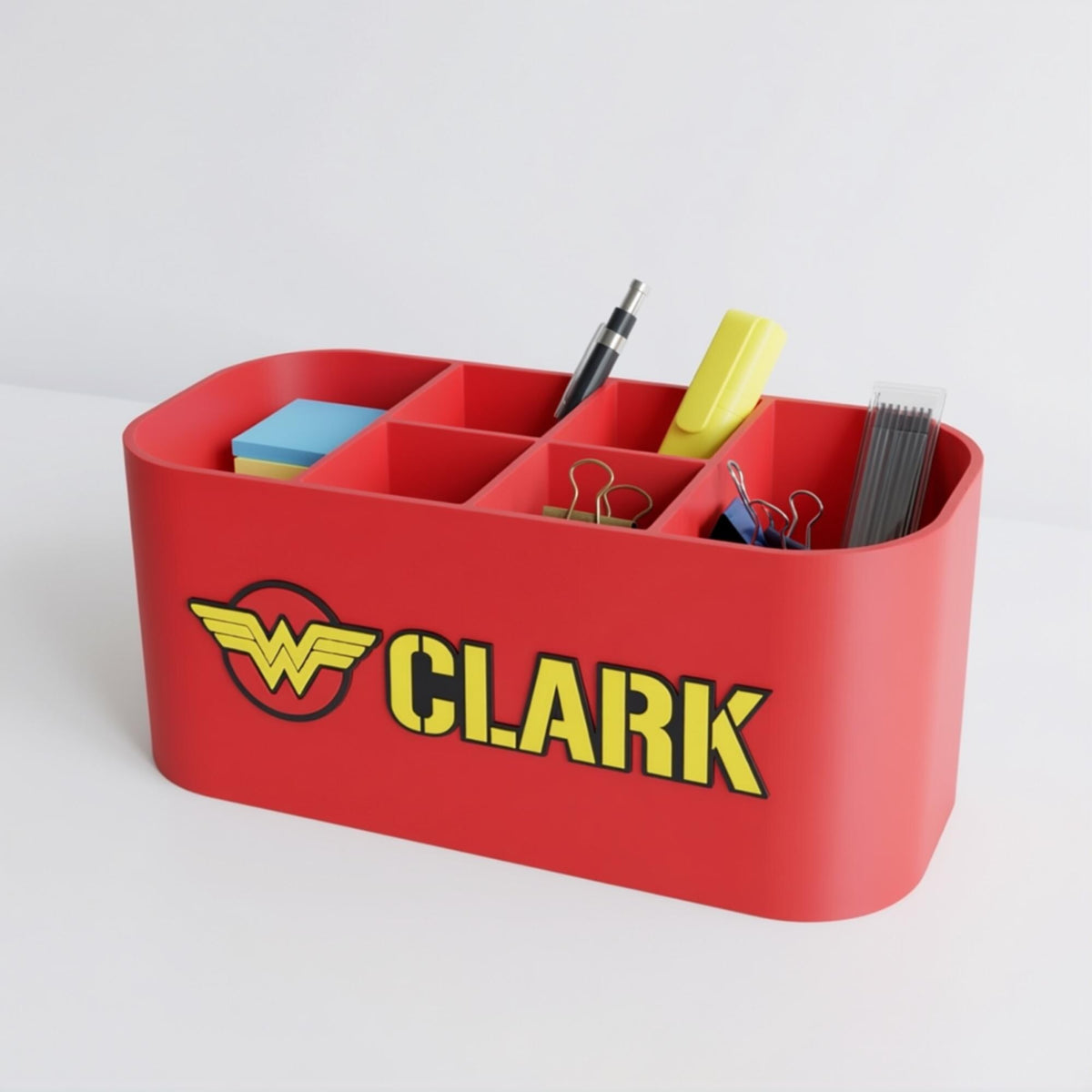 Personalized Wonder Woman Desk Organizer