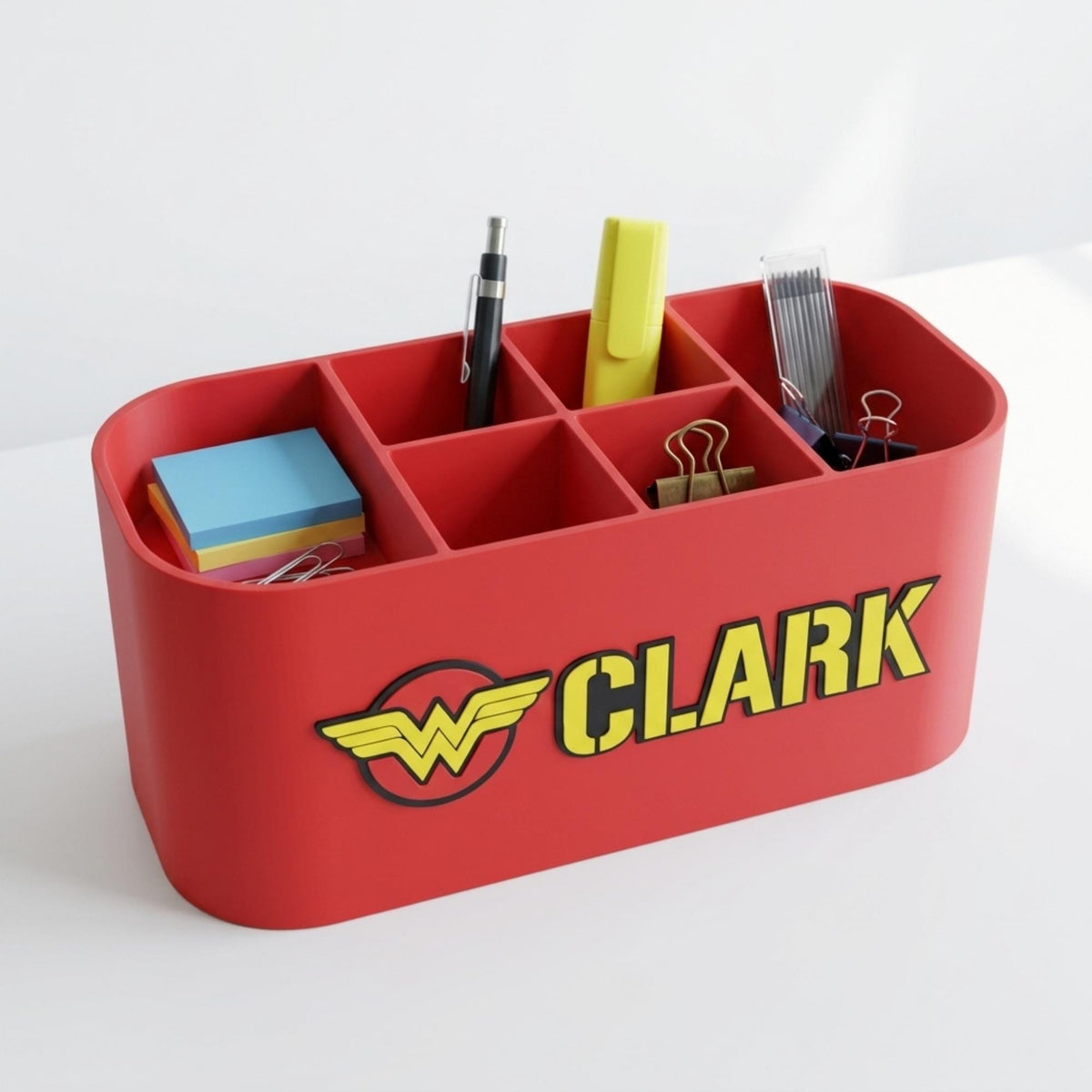 Personalized Wonder Woman Desk Organizer