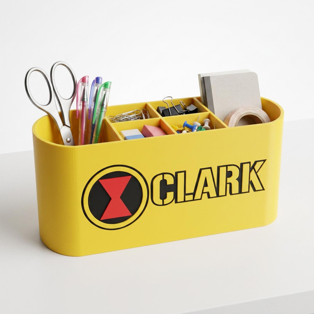Personalized Black Widow Desk Organizer