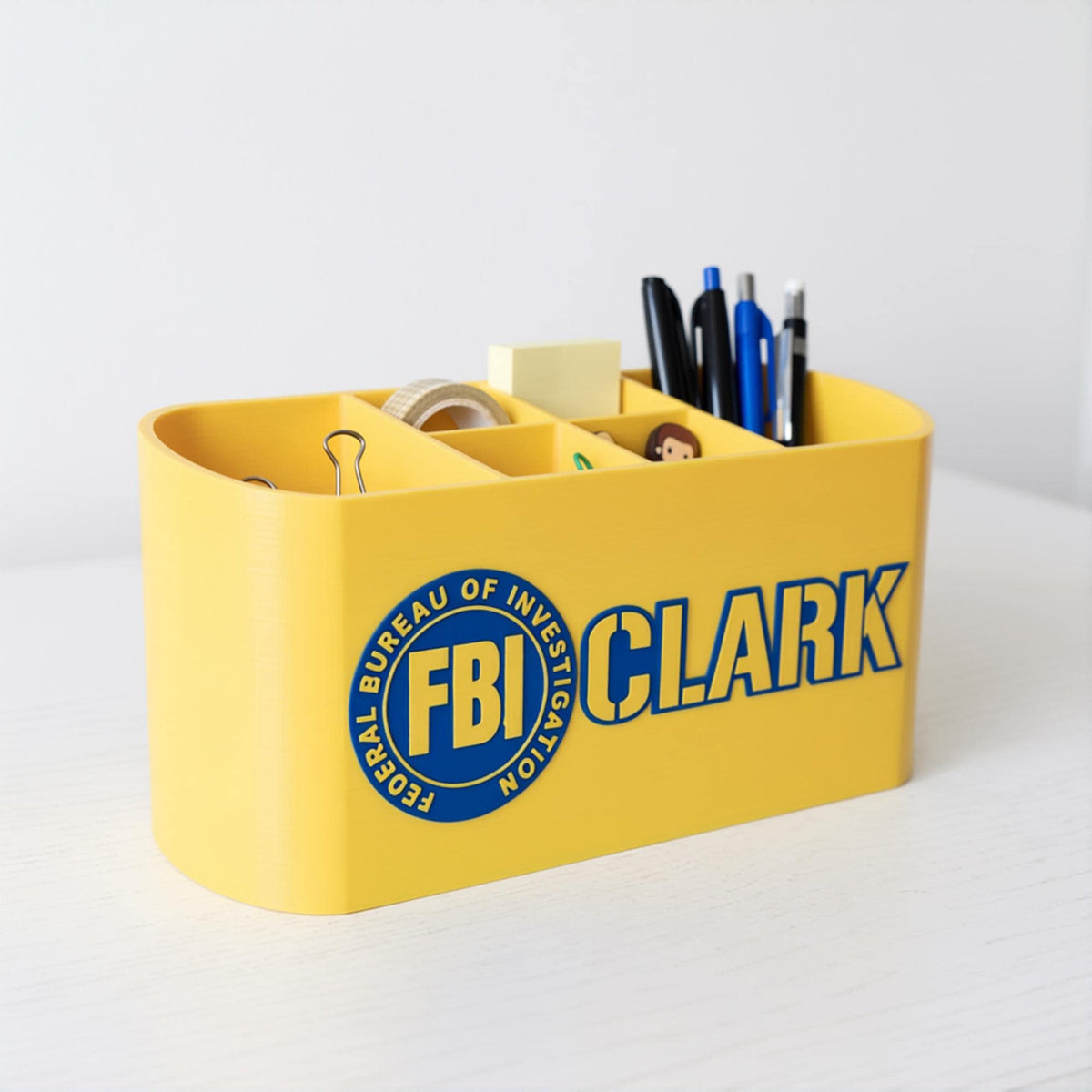 Personalized FBI Desk Organizer