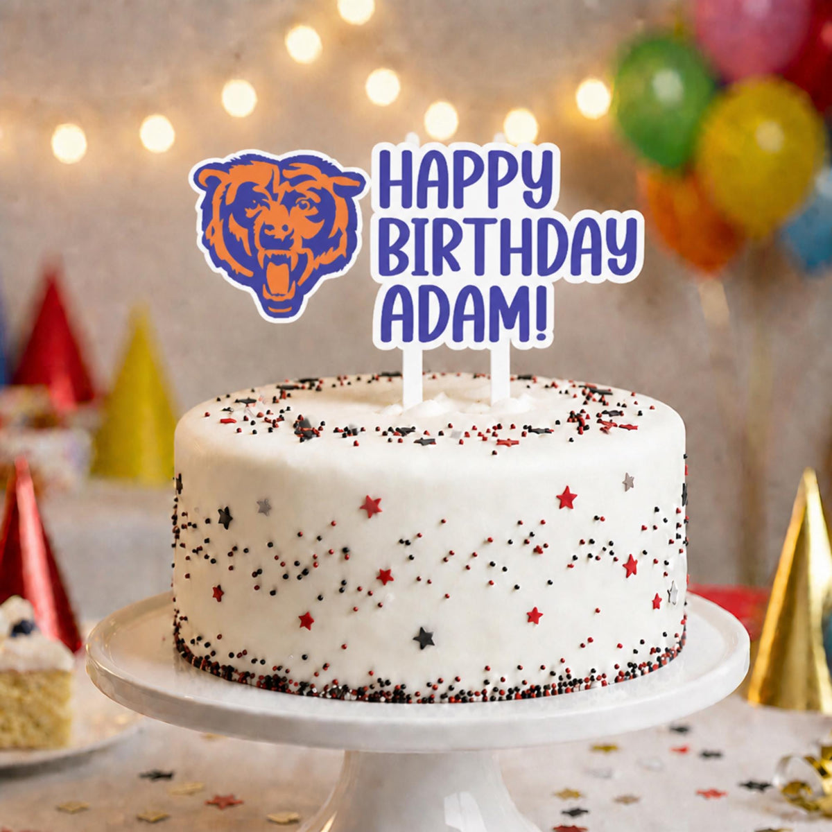 Chicago Bears Cake Topper