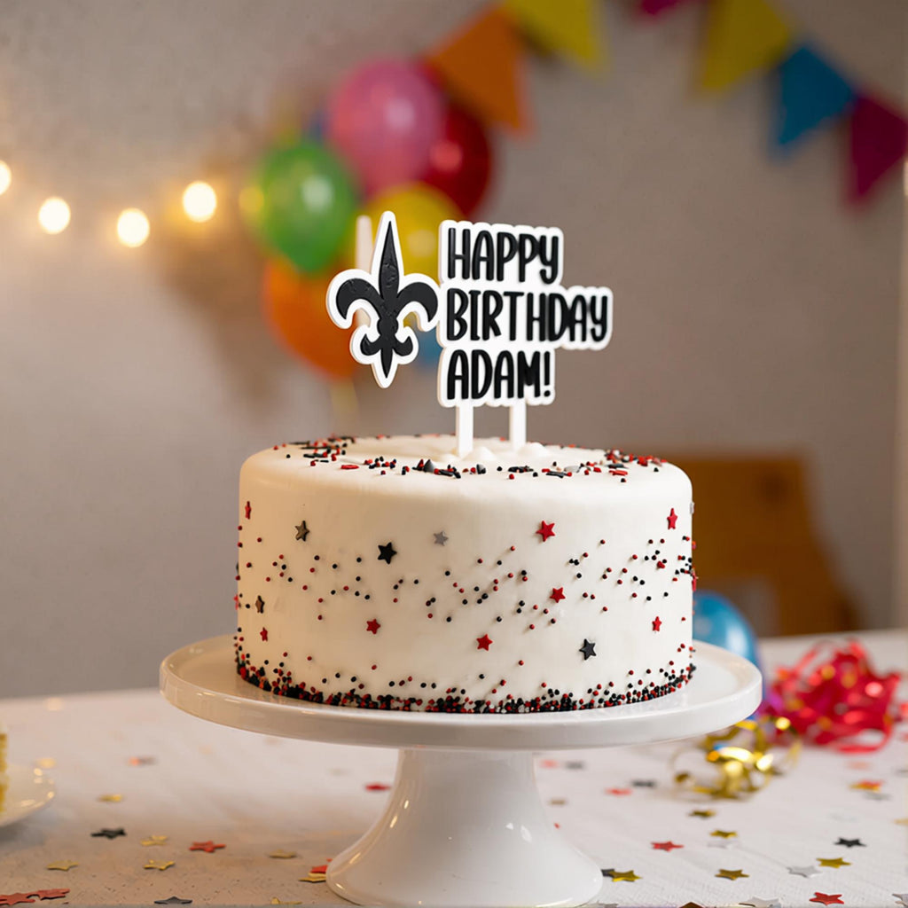 New Orleans Saints Cake Topper