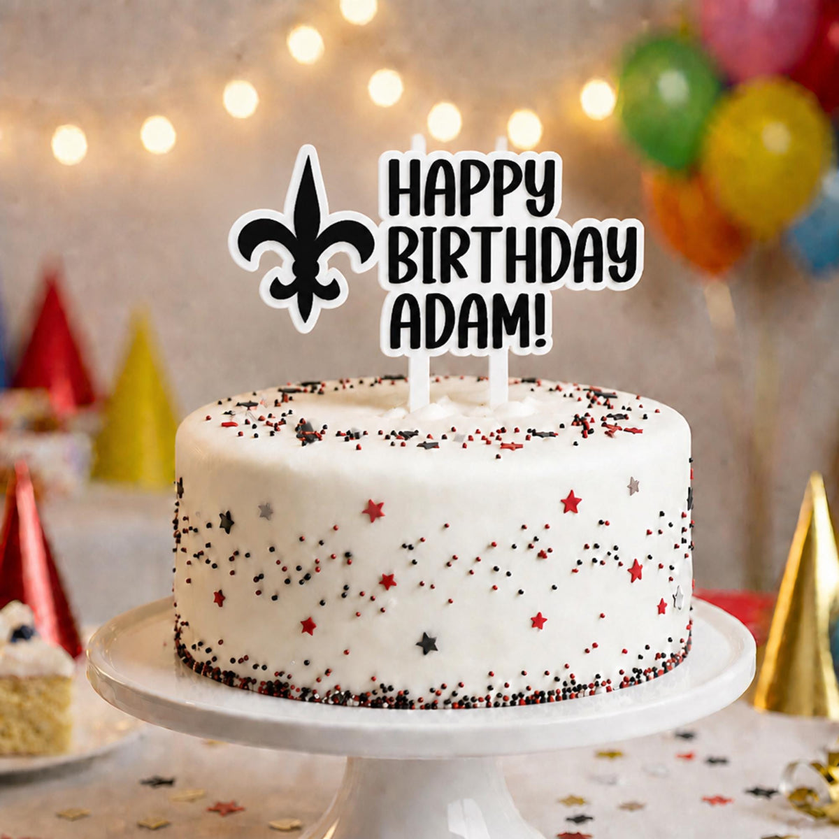 New Orleans Saints Cake Topper
