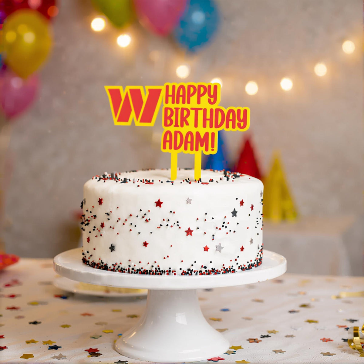 Washington Commanders Cake Topper