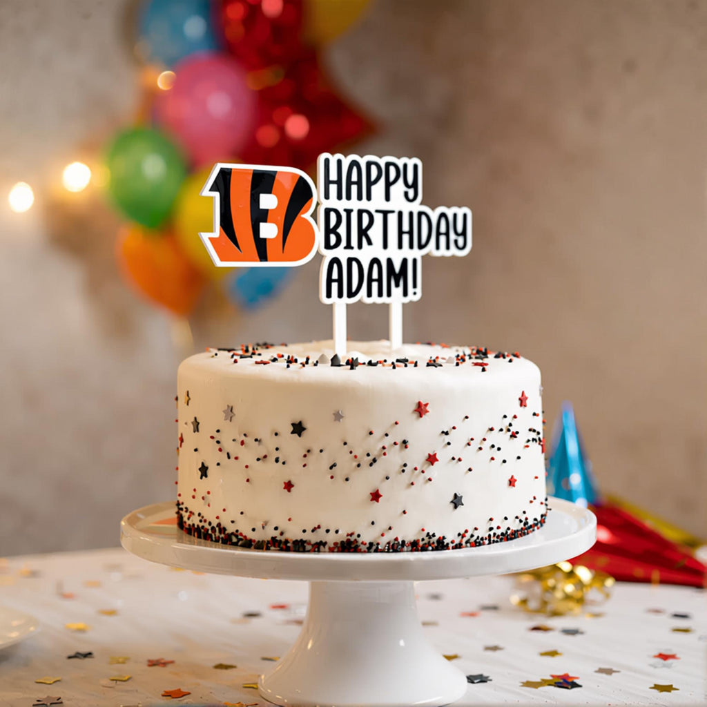 Cincinnati Bengals Cake Topper
