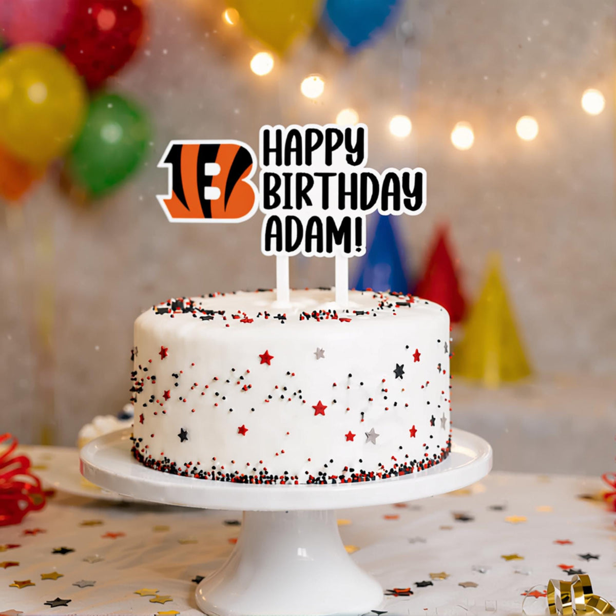 Cincinnati Bengals Cake Topper