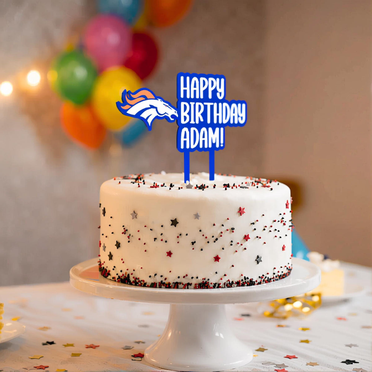 Denver Broncos Cake Topper