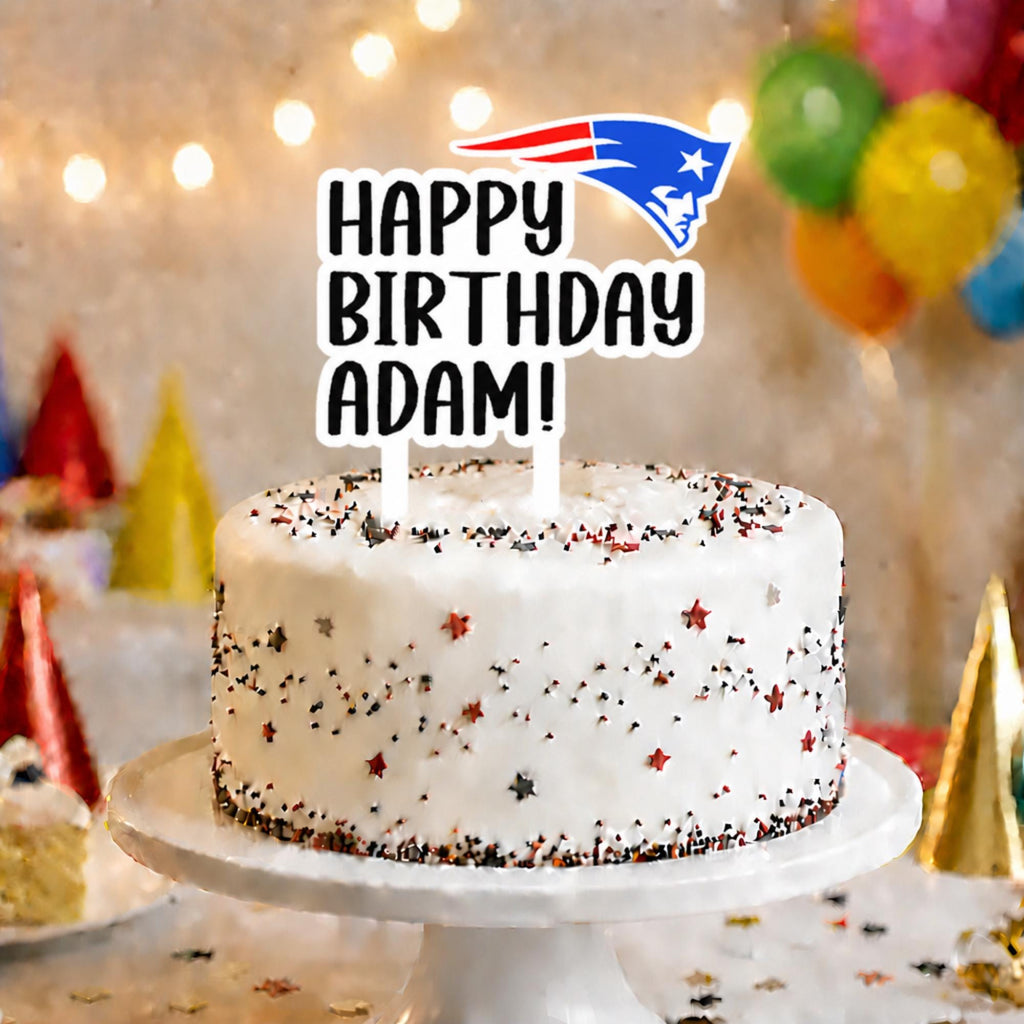 New England Patriots Cake Topper