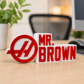 Personalized Haas F1 Team Desk Name Plate
