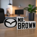 Personalized Mazda Desk Name Plate